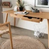 Schreibtisch mit 2 Schubkästen 120cm 'Diego' Wildeiche geölt