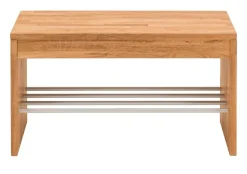Schuhbank 82x45cm 'Stockholm' Wildeiche massiv AV
