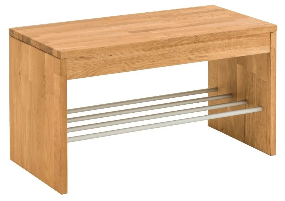 Schuhbank 82x45cm 'Stockholm' Wildeiche massiv AV