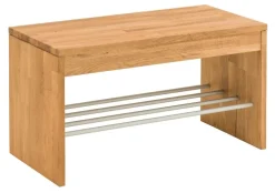 Schuhbank 82x45cm 'Stockholm' Wildeiche massiv AV