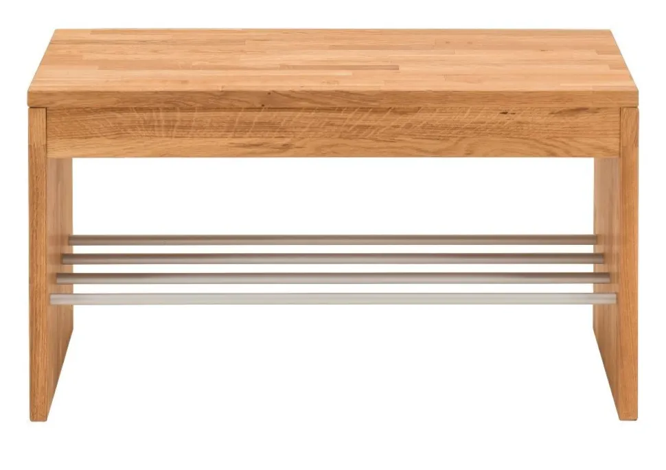 Schuhbank 82x45cm 'Stockholm' Wildeiche massiv AV