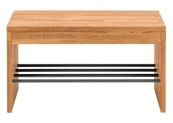 Schuhbank 120x45cm 'Stockholm' Wildeiche massiv