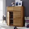 Schuhschrank 100x111cm 'Bayreuth' Kernbuche massiv