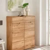 Schuhschrank 100x121cm "Kent" Wildeiche massiv