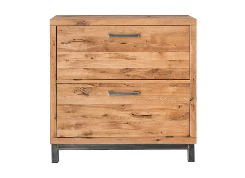 Schuhschrank 90x90cm 'Lima' Wildeiche massiv