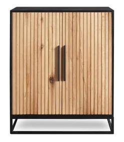 Schuhschrank 88x105cm 'Namibia' Eiche & Mango schwarz