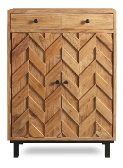 Schuhschrank 88x120cm 'Ontario' Akazie massiv