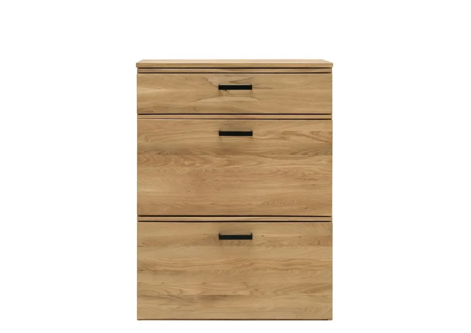 Schuhschrank 80x108cm "Riga" Wildeiche massiv