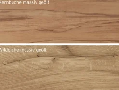 Schwebetürenschrank 3-türig 'Bamberg' Wildeiche Weißglas/Holz