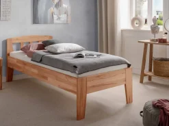 Seniorenbett verschiedene Breiten und Längen Kernbuche massiv "Maira I" 90 cm 200 cm