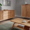 Sideboard 180cm hängend oder stehend 'San Diego' Wildeiche geölt massiv stehend
