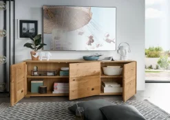 Sideboard hängend oder stehend 172cm 'Prag' Wildeiche geölt WZ-0546