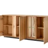 Sideboard inkl. Beleuchtung 180x80cm 'Sienna' Wildeiche geölt