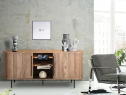 Sideboard mit Beleuchtung 175cm 'Atlantic' Akazie massiv