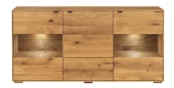 Sideboard mit Beleuchtung 180cm 'Montana' Wildeiche geölt