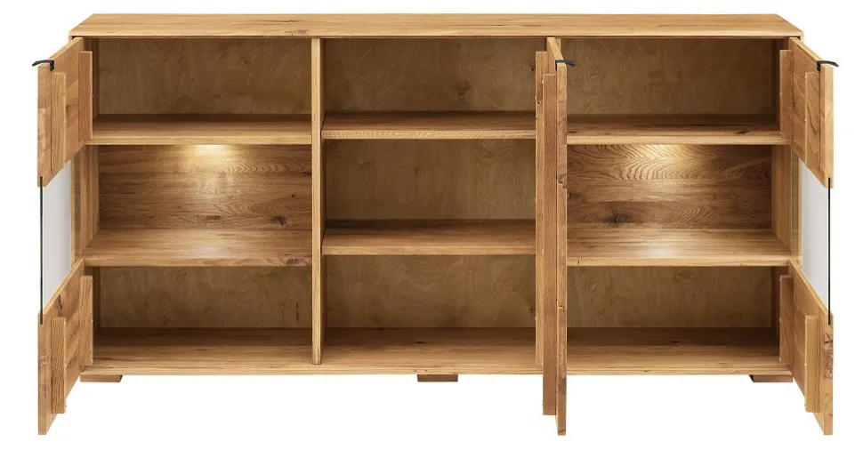 Sideboard mit Beleuchtung 180cm 'Montana' Wildeiche geölt