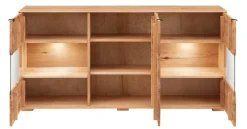Sideboard mit Beleuchtung 180cm 'Montana' Kernbuche geölt