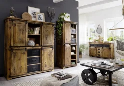 Sideboard mit 3 SK 150x90cm 'Railroad' Mango & Eisen
