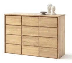 Sideboard 130x91cm 'Alexandra' Wildeiche geölt