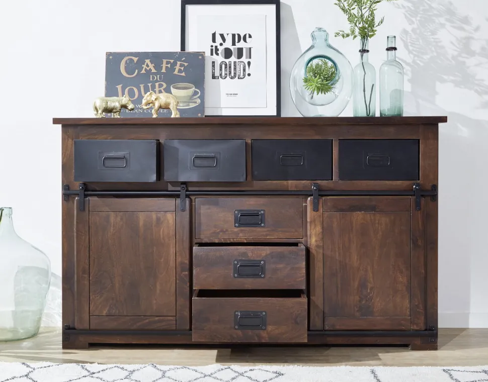 Sideboard 150x90cm 'Bayamo' Mango & Eisen