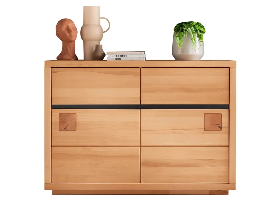 Sideboard 120x85cm "Bergamo" Kernbuche geölt WZ-0159