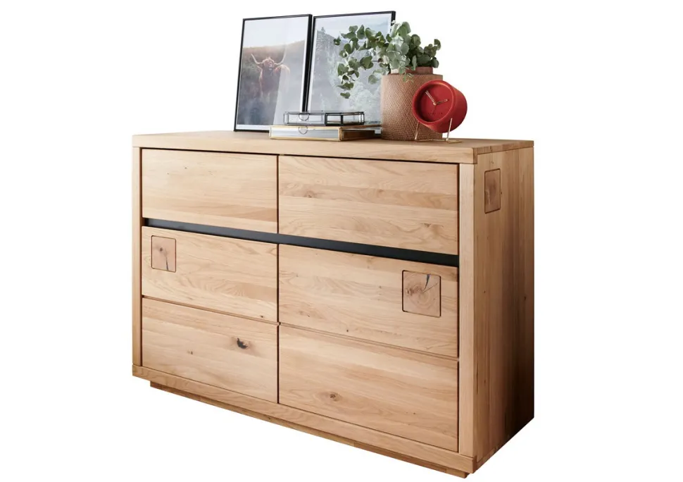 Sideboard 120x85cm "Bergamo" Wildeiche geölt WZ-0159
