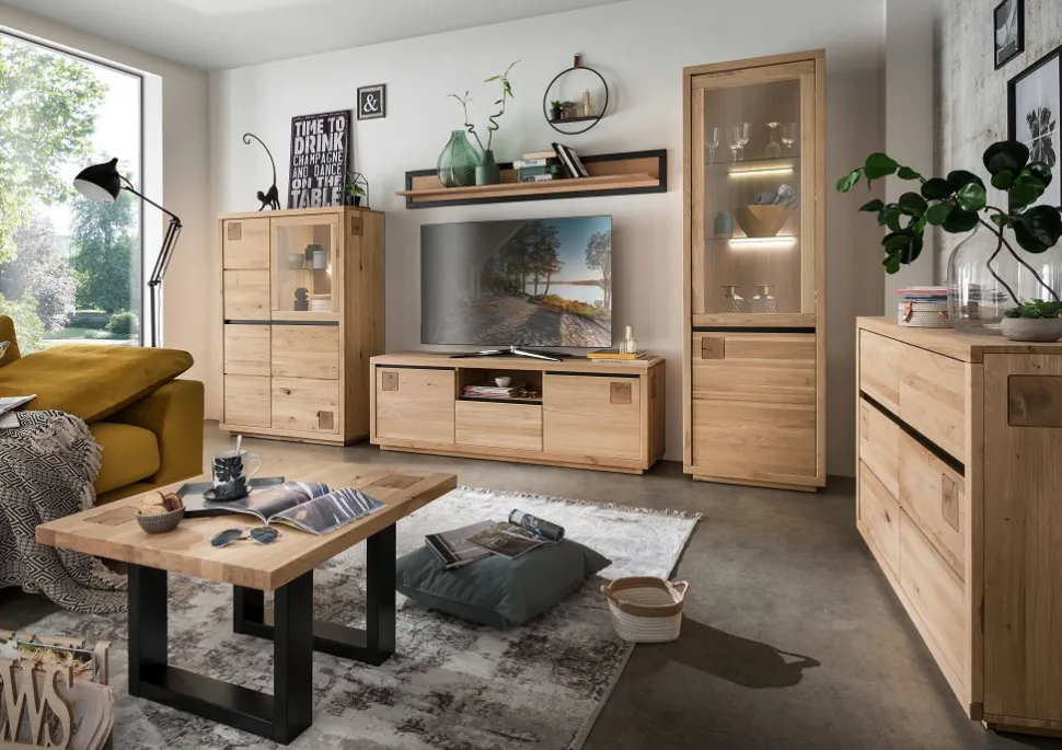 Sideboard 175x85cm "Bergamo" Wildeiche geölt WZ-0159