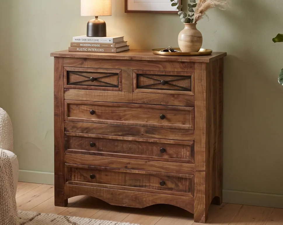 Sideboard 90x90cm "Cordoba"' Akazie massiv lackiert