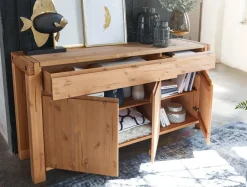 Sideboard 175x88cm "Dora" Kiefer massiv eichefarbig honig gebeizt & geölt