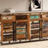 Sideboard 182x90cm 'Hawkins' recyceltes Altholz mehrfarbig lackiert