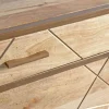 Sideboard 175x77cm 'Houston' Mango natur & goldfarbig