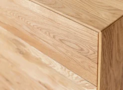 Sideboard 121x90cm 'Jannik' Wildeiche massiv 4 Schubkästen 4x Holz