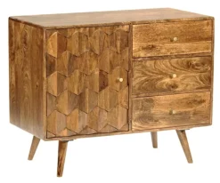Sideboard 95x79cm 'Kalani' Mango massiv braun lackiert