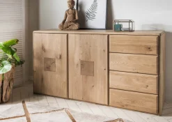 Sideboard 155x80cm "Karo" Wildeiche geölt