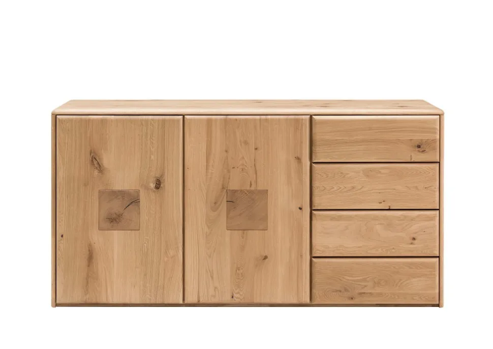 Sideboard 155x80cm "Karo" Wildeiche geölt