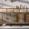 Sideboard 165x90cm 'Metro' Altholz & Eisen