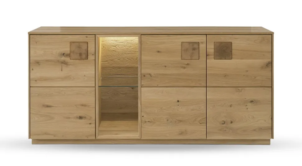 Sideboard 170x80cm 'Monza' Wildeiche geölt