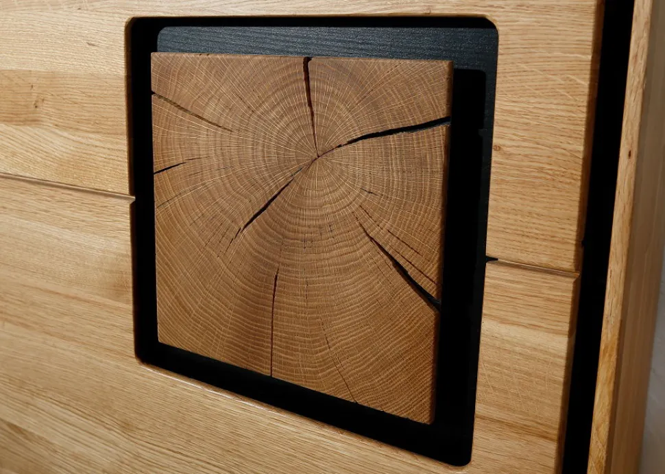Sideboard 226x77cm "Zarah" Wildeiche geölt