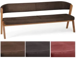 Sitzbank Wildeiche 'Fly' FARBAUSWAHL möglich 140 cm anthrazit