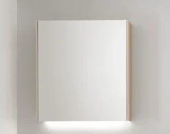 Spiegelschrank 76cm inkl.Beleuchtung 'Avallon' Wildeiche geölt & creme