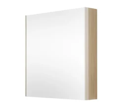 Spiegelschrank 76cm inkl.Beleuchtung 'Avallon' Wildeiche geölt & creme