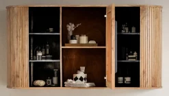 Spiegelschrank 145x75cm 'Atlantic' Akazie massiv