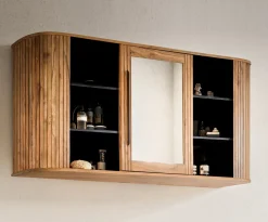Spiegelschrank 145x75cm 'Atlantic' Akazie massiv