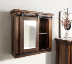 Spiegelschrank 68x64cm 'Bayamo' Mango & Eisen
