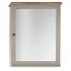 Spiegelschrank 60x75cm 'Belfort' Mango schilfgrün & braun