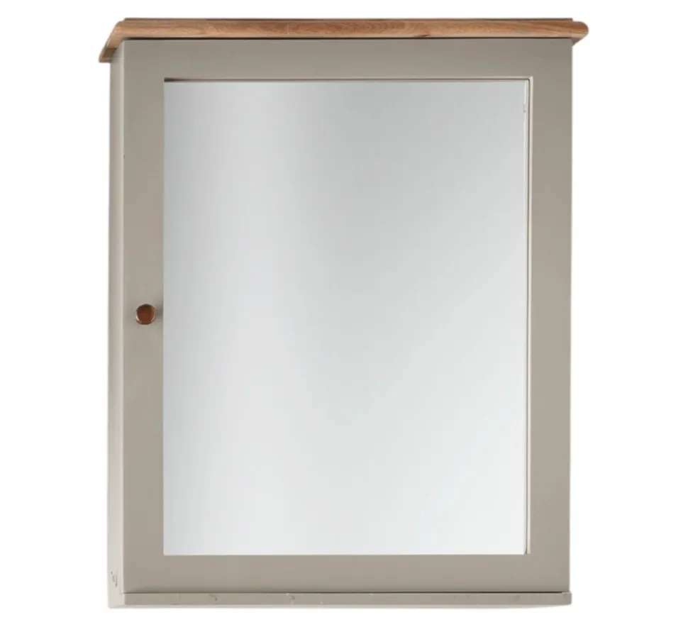 Spiegelschrank 60x75cm 'Belfort' Mango schilfgrün & braun