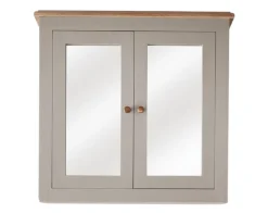 Spiegelschrank 77x73cm 'Belfort' Mango schilfgrün & natur