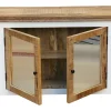 Spiegelschrank 100x70cm 'Nizza' Mango weiß natur