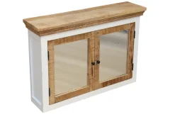 Spiegelschrank 100x70cm 'Nizza' Mango weiß natur