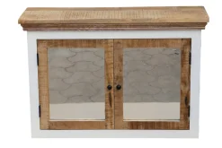 Spiegelschrank 100x70cm 'Nizza' Mango weiß natur